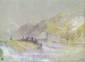 Paysage fluvial avec pêcheurs, c.1830